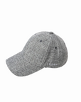 Grey Classic Linen Cap