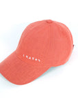 Orange Linen Cap