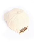Off White Linen Cap