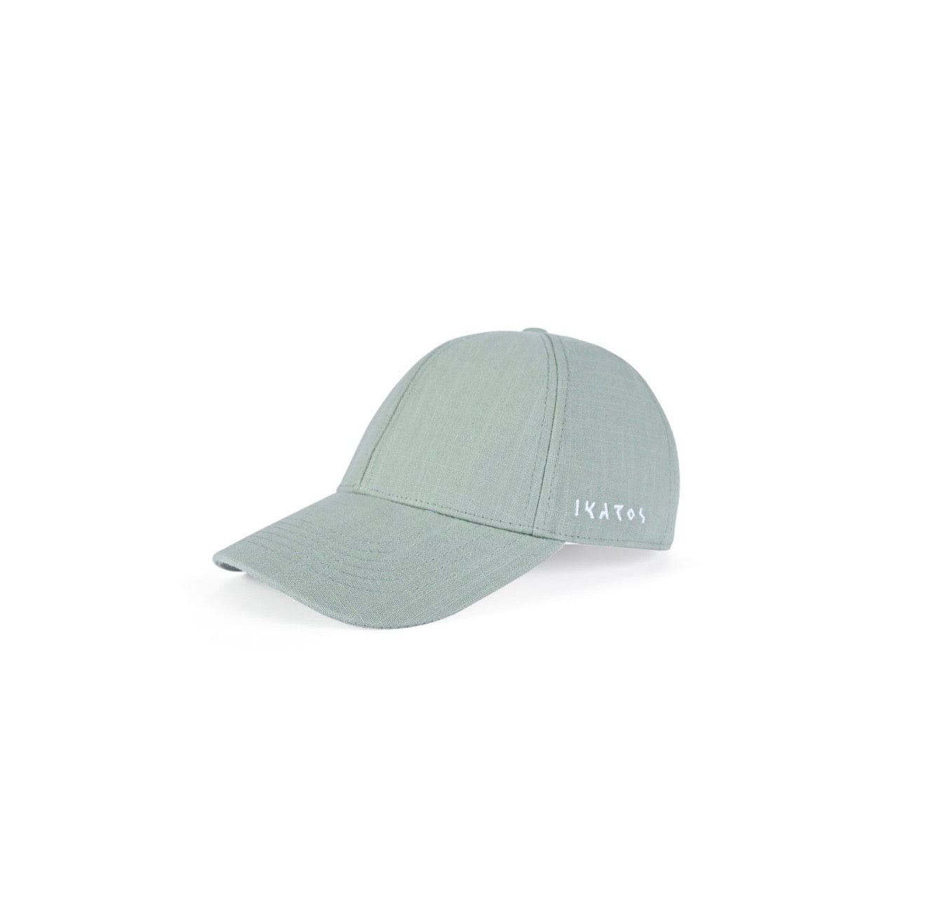 Green Linen Cap