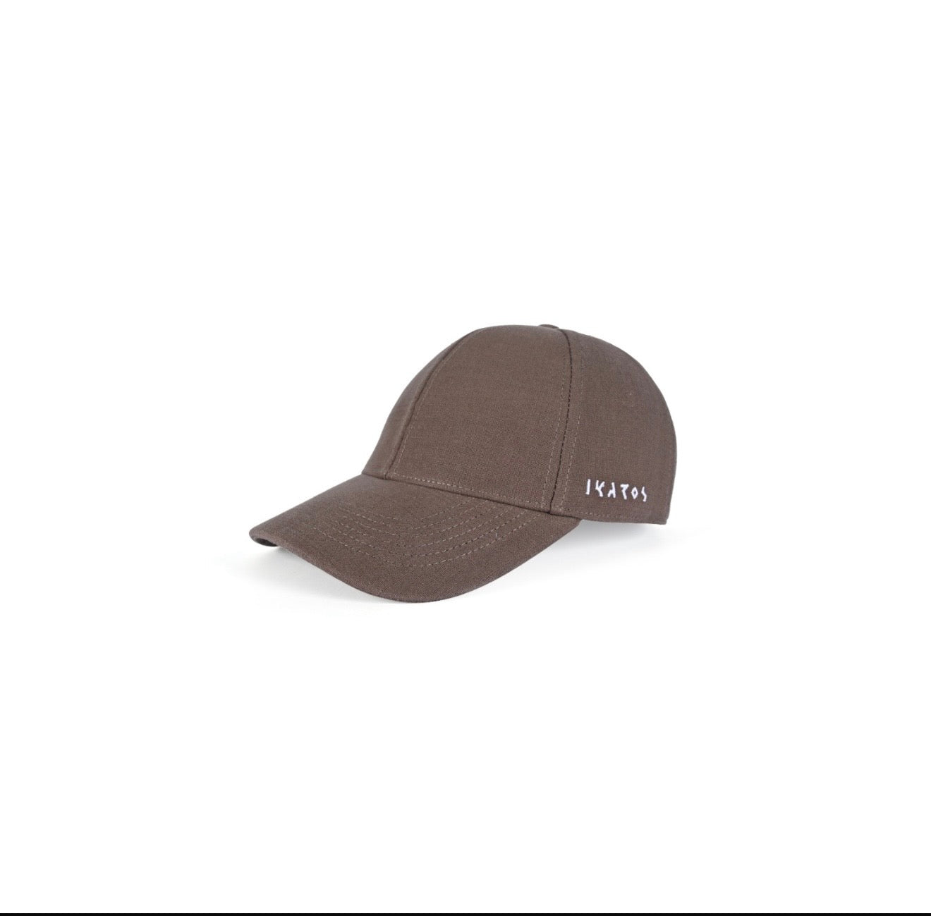 Brown Linen Cap
