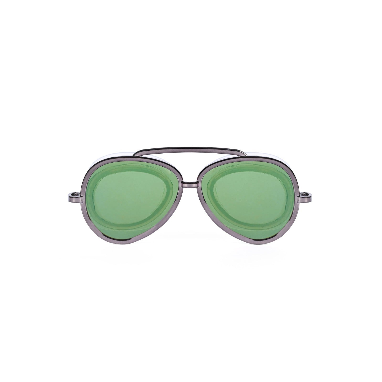 SF - Goggles – Green Mirror