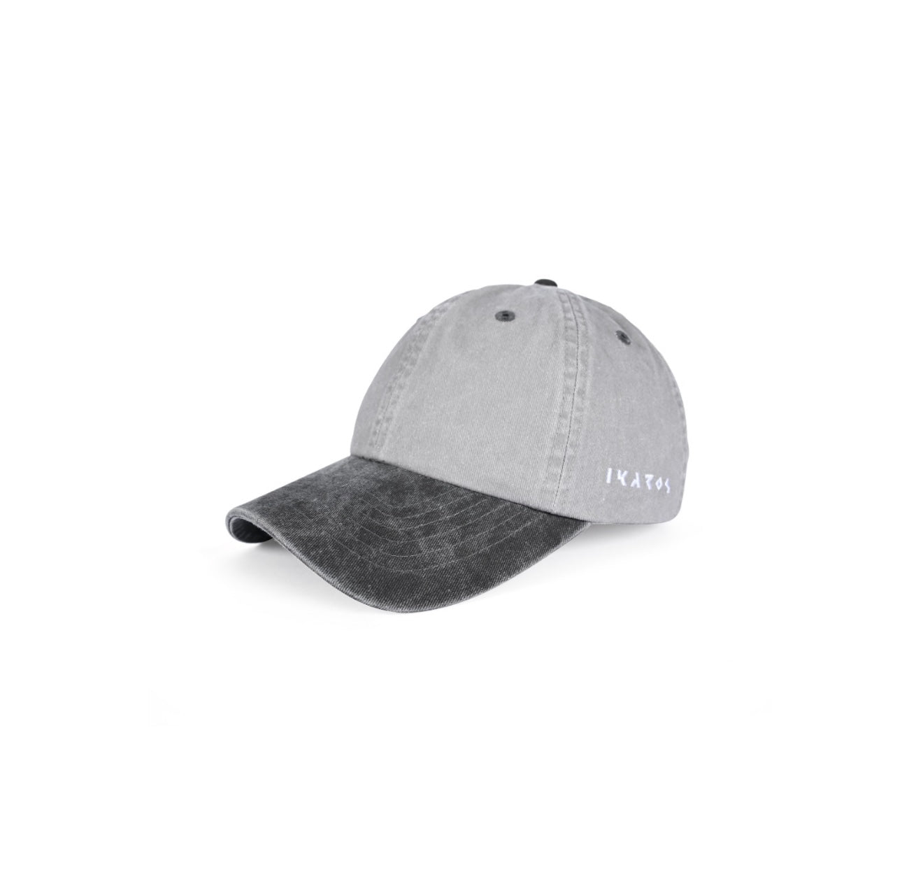 Grey Black Washed Cap | Small - Medium