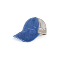 Blue Mesh Washed Cap