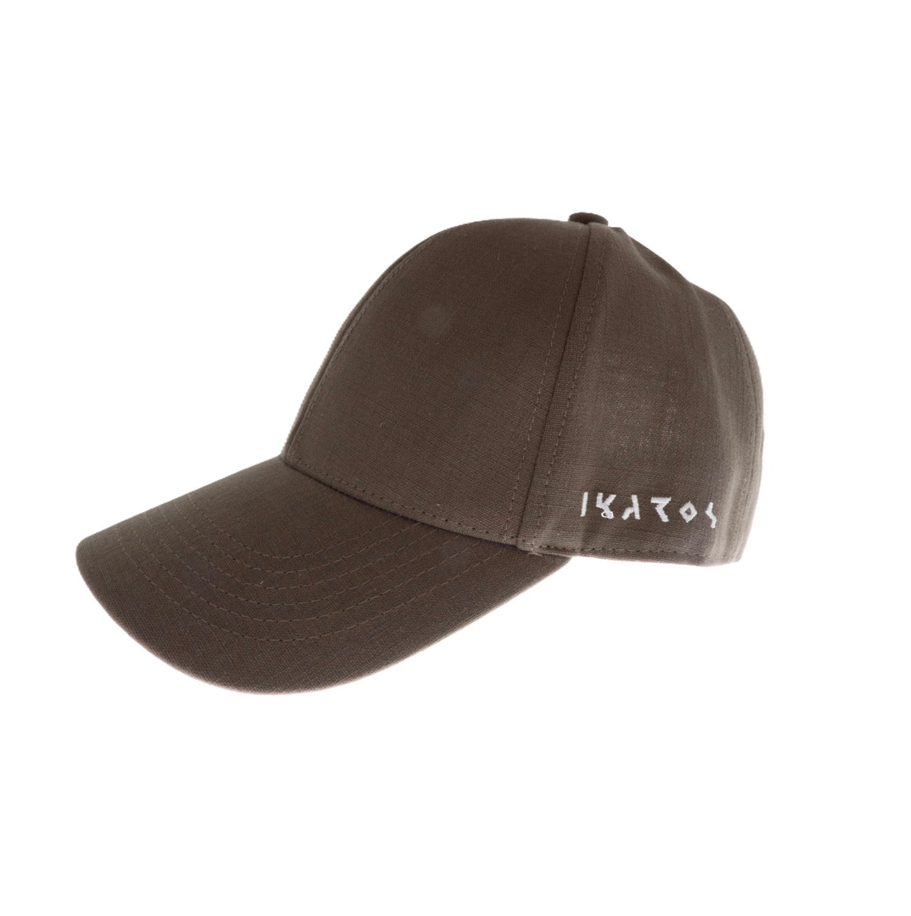Brown Linen Cap